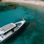 Guests enjoying a private cruise aboard the Axopar 37 near Paxos Island